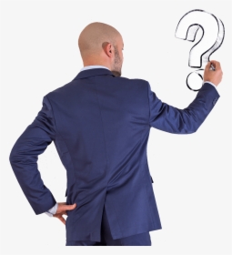 Businessman Drawing Question Mark, Isolated On Transparent - Gentleman, HD Png Download, Free Download
