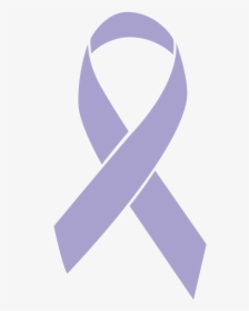 Lavender Colored All Cancers Ribbon - Gold Cancer Ribbon Png, Transparent Png, Free Download