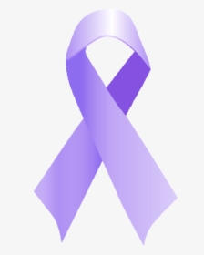 Purple Ribbon Clipart - Light Purple Cancer Ribbon, HD Png Download, Free Download