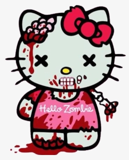Zombie Clipart Hello Kitty - Hello Kitty Zombie Png, Transparent Png, Free Download