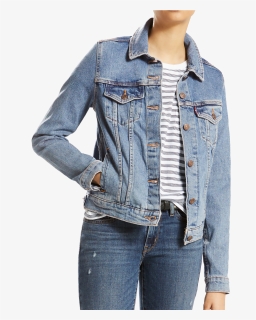 Transparent Denim Jacket Png - Levi S Jeans Jacket Womens, Png Download, Free Download