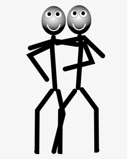 Stickman With Friend Clip Arts - Cartoon, HD Png Download, Free Download
