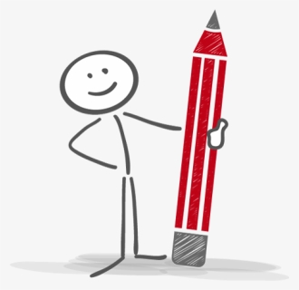 Stickman With A Pencil, HD Png Download, Free Download