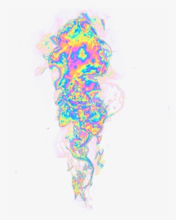 #smoke #steam #holo #holographic #colorful #rainbow - Pastel Rainbow Smoke Png, Transparent Png, Free Download