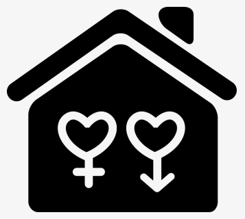 Home Symbol With Gender Signs Variant Of Hearts Shape - Symbol, HD Png Download, Free Download
