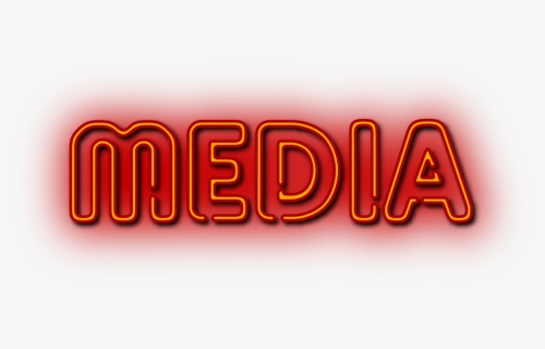 Media - Neon Sign, HD Png Download, Free Download