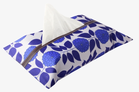 Blue Flower Tissue Box Cover - Facial Tissue, HD Png Download, Free Download