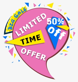 Colorful Limited Time Offer Png Image, Transparent Png, Free Download