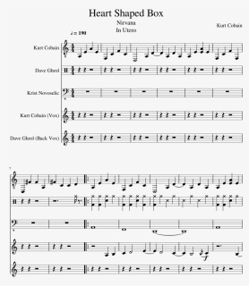 Hear Shaped Box Slide, Image - Huntress Lullaby Clarinet Sheet Music, HD Png Download, Free Download