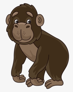 Gorilla Clipart - Cartoon, HD Png Download, Free Download
