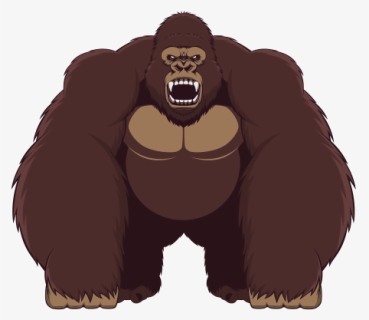 Giant Gorilla - Angry Standing Gorilla, HD Png Download, Free Download
