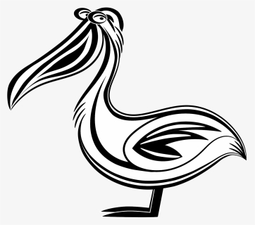 Pelican Clipart Sea Bird - Svg Pelican Silhouette, HD Png Download, Free Download