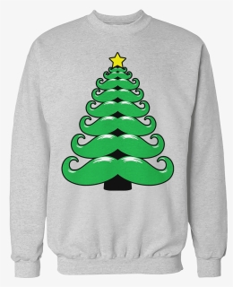 Mustache Christmas Tree - T-shirt, HD Png Download, Free Download