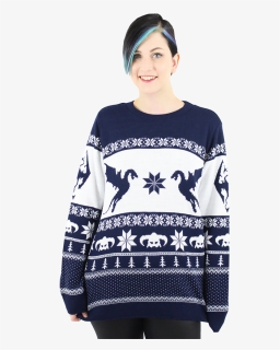Skyrim Christmas Sweater - Skyrim Christmas Jumper, HD Png Download, Free Download