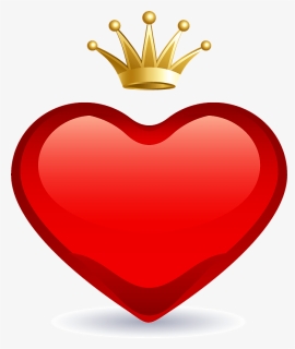 Heart With Crown Clipart, HD Png Download, Free Download