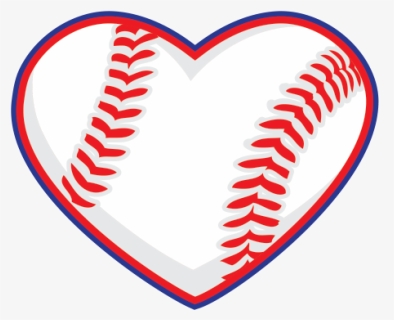 Baseball Heart - Baseball Clipart Transparent, HD Png Download, Free Download