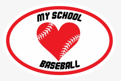 Custom Heart With Baseball Seams In An Oval - Heart, HD Png Download, Free Download