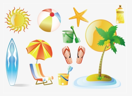 Transparent Summer Beach Clipart, HD Png Download, Free Download
