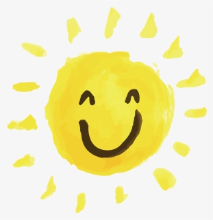Sun Illustration Smile Transparent Background, HD Png Download, Free Download