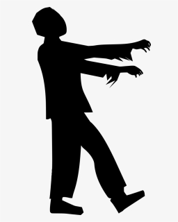Zombie Silhouette Clipart , Png Download - Zombie Silhouette, Transparent Png, Free Download
