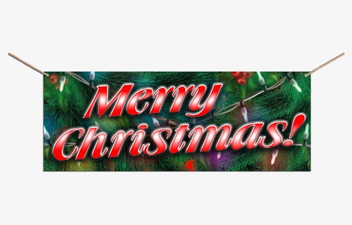 Merry Christmas 2 13 Oz Heavy Duty Vinyl Banner With, HD Png Download, Free Download