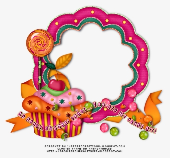 Candy Clipart Cluster - Frame Candy Png, Transparent Png, Free Download