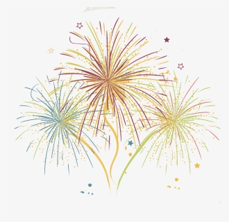 Adobe Fireworks Painting Art - Transparent Background Fireworks Vector, HD Png Download, Free Download