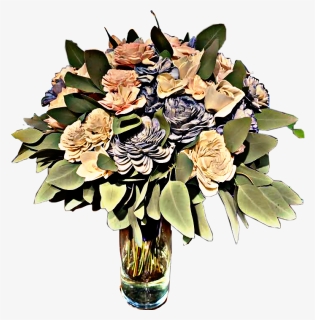 #vase #flowers #leaves #bouquet #beautiful #love #freetoedit - Bouquet, HD Png Download, Free Download