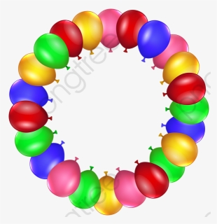 Colorful Circle Round Clipart - Round Birthday Frame Png, Transparent Png, Free Download