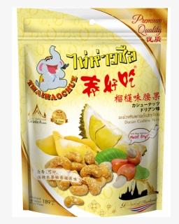 Durian Cashew Nuts 189g - 泰 好 吃 椰 汁 腰果, HD Png Download, Free Download