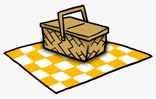 Transparent Picnic Clipart - Cartoon Picnic Basket Png, Png Download