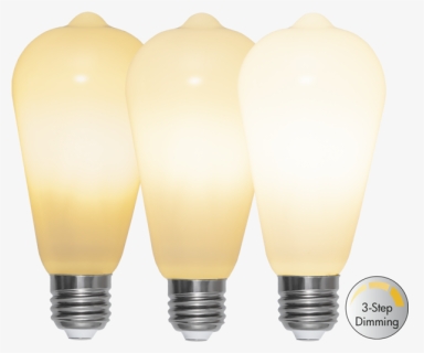 Led Lamp E27 St64 Opaque Filament Ra90 3-step - Light, HD Png Download, Free Download