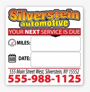 Personalized Custom Full Color Oil Change Reminder - Parallel, HD Png Download, Free Download