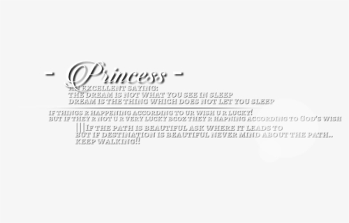 Princess Text Png - Dream Girl Text Png, Transparent Png, Free Download