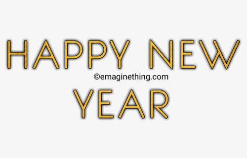 Happy New Year Text Png 2019-whatsapp Sticker,download - Graphics, Transparent Png, Free Download