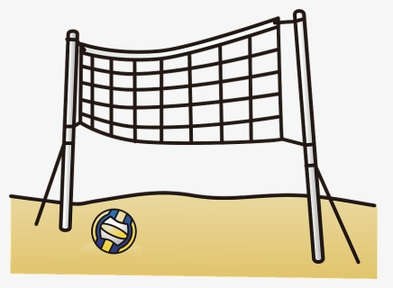 Beach Volleyball Sports Clipart - Net, HD Png Download, Free Download