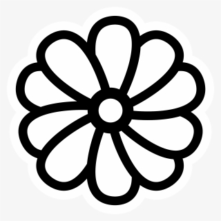 Mono Sim Clip Arts - Easy Colouring Pages Of Flower, HD Png Download, Free Download