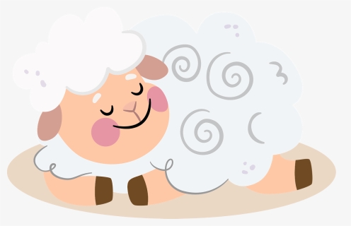 Sheep Sleeping Clipart, HD Png Download, Free Download