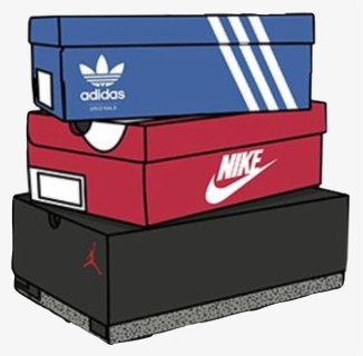 Shoe Shoes Shoeboxes Nike Adidas Jordans Boxes Box - Adidas And Nike Shoe Boxes, HD Png Download, Free Download