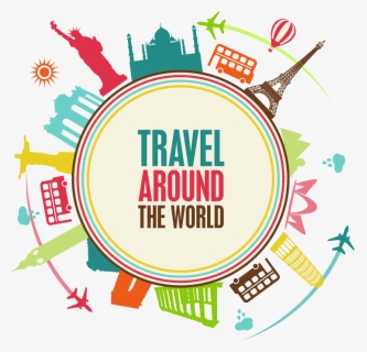 Travel Background Png - Traveller Around The World, Transparent Png, Free Download