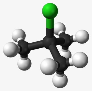 Tert Butyl Chloride 3d Balls - T Butyl Chloride 3d Structure, HD Png Download, Free Download