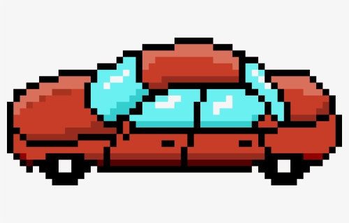 Pixel Car Red Side Clip Arts - Pixel Car Png, Transparent Png, Free Download