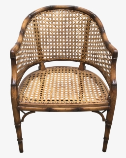 Faux Bamboo With Caning Accent Chair - Windsor Chair, HD Png Download, Free Download