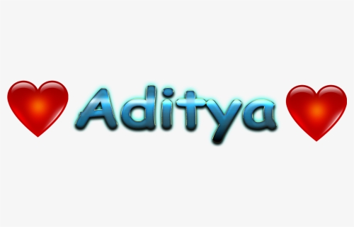 Aditya Love Name Heart Design Png - Heart, Transparent Png, Free Download