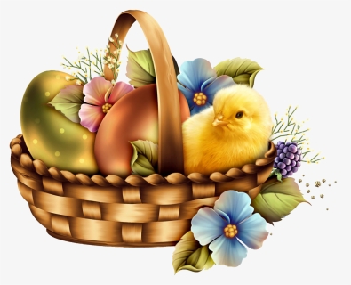 Happy Easter Basket, HD Png Download, Free Download