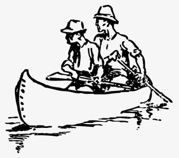 Canoe Clipart Canoe Drawing - Canoeing Drawing, HD Png Download, Free Download