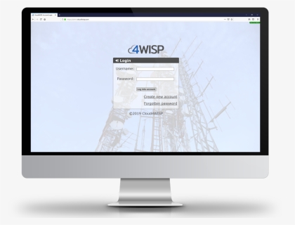 Cloud4wisp Login Page - Computer Monitor, HD Png Download, Free Download