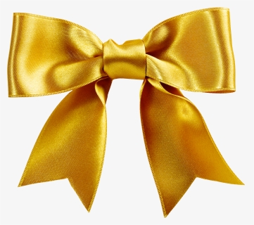 Bow Gold Ribbon Png, Transparent Png, Free Download