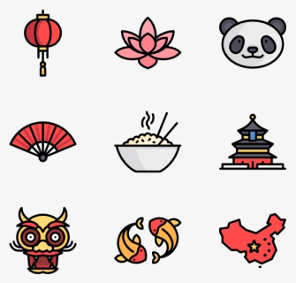 Chinese Icons Cartoon Png, Transparent Png, Free Download