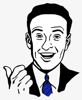 Pointing Man 2 - Thumbs Up Guy Clip Art, HD Png Download, Free Download